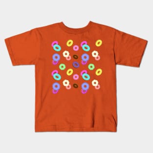 Cool and fun colorful donuts pattern Kids T-Shirt